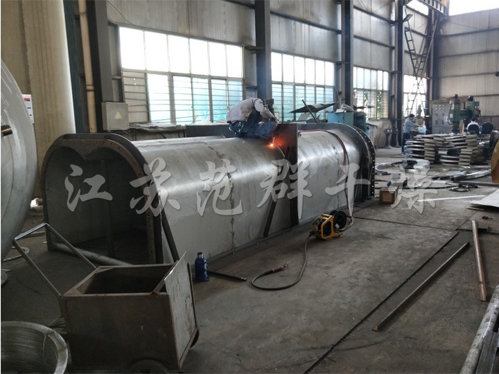 Hollow paddle drying equipment for sludge
