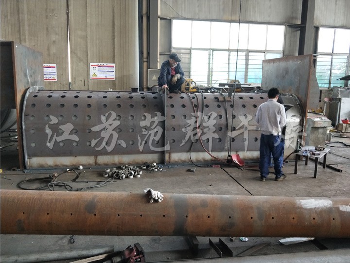 Hollow paddle drying equipment for sludge